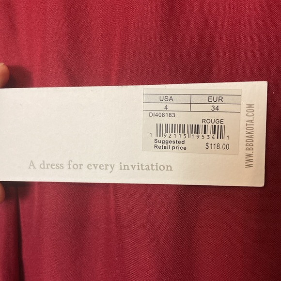 BB Dakota x Revolve Womens Size 4 Red Aphrodite Lace Tiered Cocktail Mini Dress - Picture 13 of 15